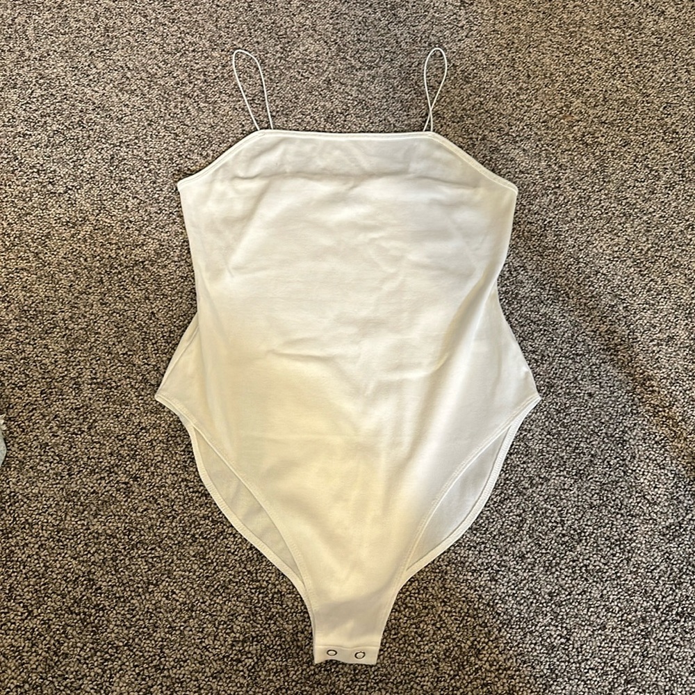 Wild Fable White Skinny Strap Tank size Large
